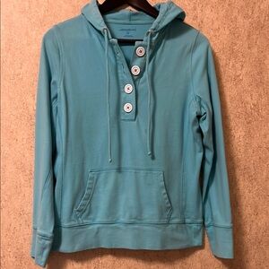 Eddie Bauer Women's Blue Hoodie Sweater